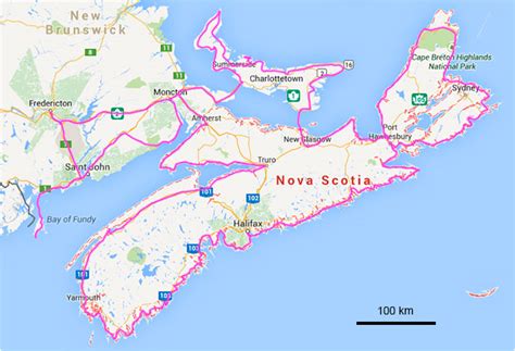 Canada East Coast Map | Draw A Topographic Map