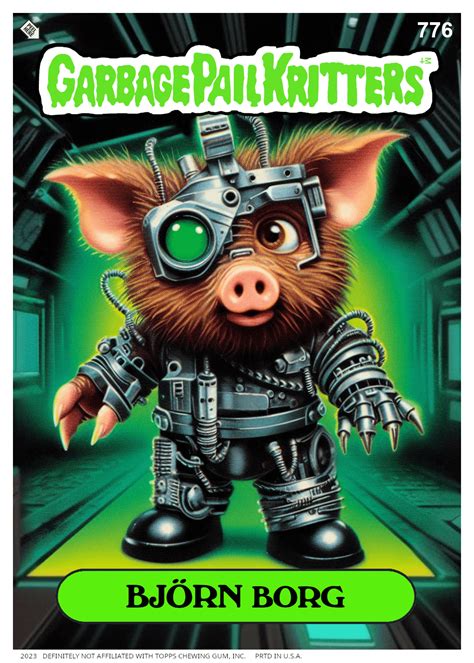 I make Garbage Pail Kids parodies. Here's a little boar. Can he come on ...