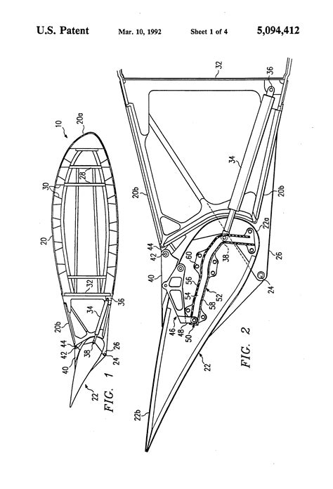 Patent US5094412 - Flaperon system for tilt rotor wings - Google Patents