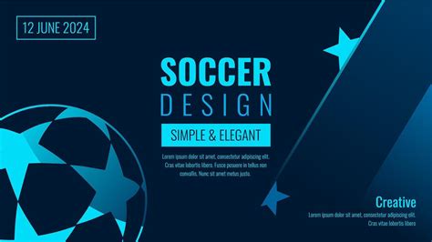 Modern Football soccer background design. Soccer ball vector illustration. Elegant soccer ...