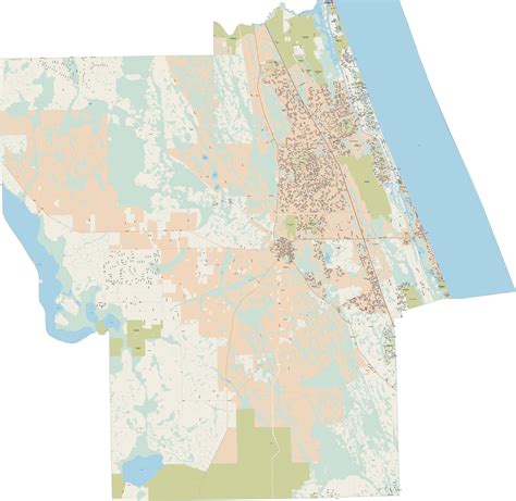 Flagler County Map With Roads