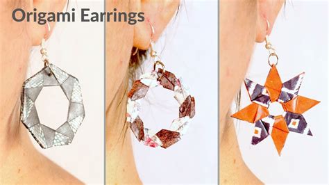 Origami Earrings - How to Make Origami Earrings - Origami paper ...