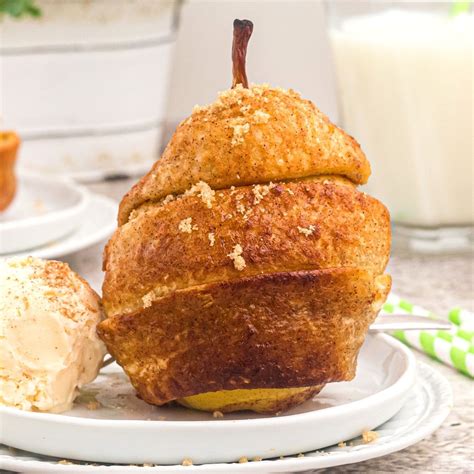 Air Fryer Honey Glazed Pears | Air Frying Foodie