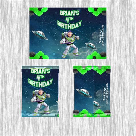 Buzz Lightyear Fruit Snack Labels Digital Printed or - Etsy