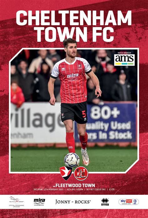 Cheltenham v Fleetwood Matchday Programme 2021/22 | Aca-Creative