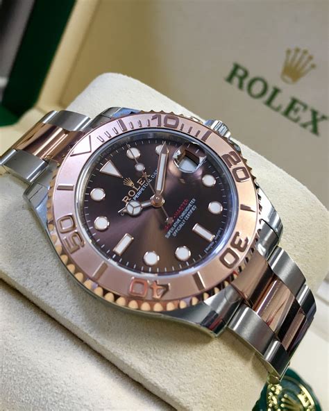 Rolex Yacht-Master 37 Steel & Everose Gold Chocolate Dial 268621 For | Rolex yacht master, Rolex ...