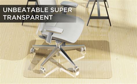 Amazon.com : Glass Chair Mat, Crystal Clear, 36 X 48 Inch, Heavy Duty ...