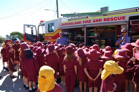 Local Firies visit Ithaca Creek State School | State school, Ithaca, Visiting