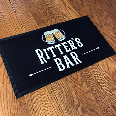 Personalized Bar Mat Placemat Pub Mat Bar Runner Bar | Etsy in 2020 | Personalized bar, Custom ...