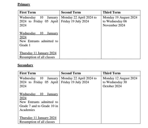 GIS Mauritius - Academic year 2024: School calendar for...