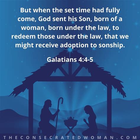 Galatians 4:4-5 | The Consecrated Woman