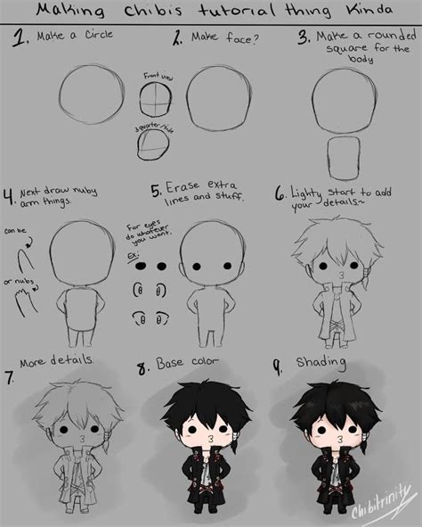 How to Draw :Chibi Tutorial by chibitrinity on DeviantArt | Cartoon drawing tutorial, Cartoon ...