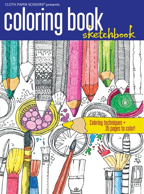 Cloth Paper Scissors Coloring Book (Digital) | MyEnglishGuide.com