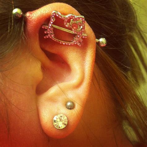 Industrial Piercing [55 Ideas]: Pain Level, Healing Time, Cost ...