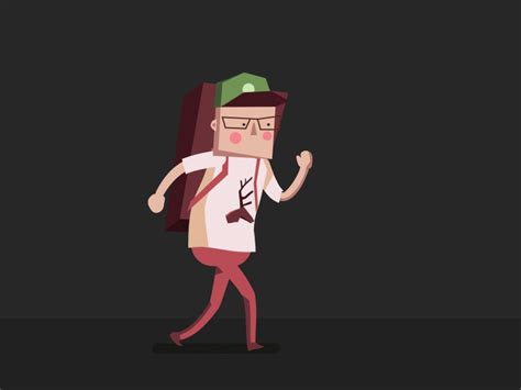 Doublebounce walk cycle – Anidays 65 | Motion design animation, Motion graphics animation ...