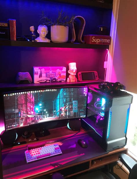 latest update to the setup [specs in comments] | Gaming room setup ...