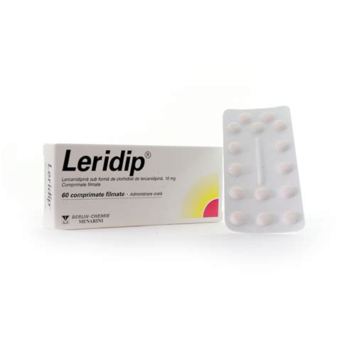 Leridip 10 mg, 60 comprimate filmate, Berlin-Chemie Ag | Dr.Max Farmacie