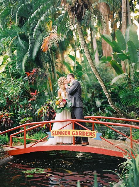 Sunken Gardens,tropical wedding, sunken gardens wedding, Everence Photography, Sunken Gardens ...