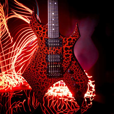 BC Rich Custom Shop Ltd. Edition Stranger Things "Eddie's" NJ Warlock ...