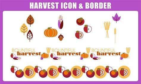 Premium Vector | Farm and harvest products illustration with bountiful ...