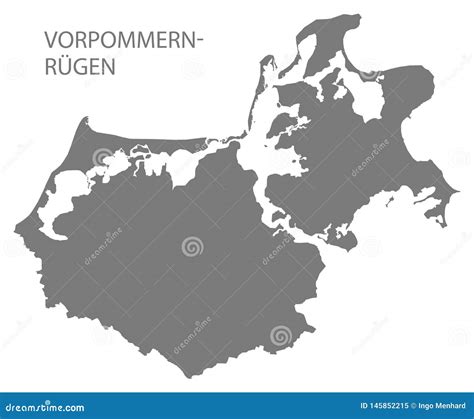 Ruegen Map Silhouette Cartoon Vector | CartoonDealer.com #107175663