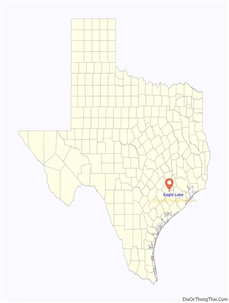 Map of Eagle Lake city, Texas - Thong Thai Real