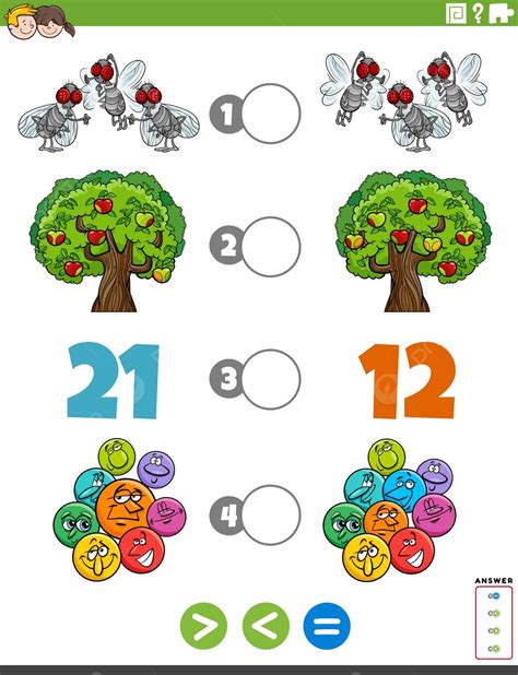 Teaching The Greater Than Less Than And Equal To Concept To Children ...