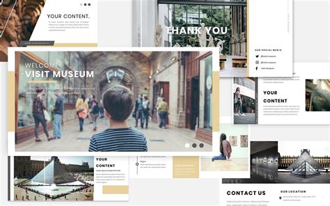 Museum PowerPoint template #162933 - TemplateMonster