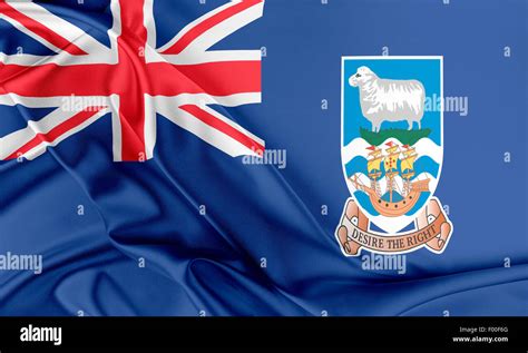 Falkland Islands Flag Stock Photo - Alamy