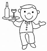 Waiter And Waitress Coloring Pages  Cool sketch template