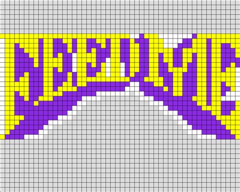 Feed Me Logo Perler Bead Pattern | Bead Sprites | Misc Fuse Bead Patterns