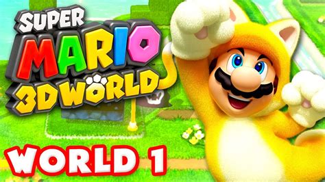 Super Mario 3D World - Walkthrough Part 1 - World 1 100% (Nintendo Wii ...