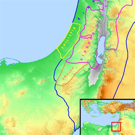 Bible Map: Philistia