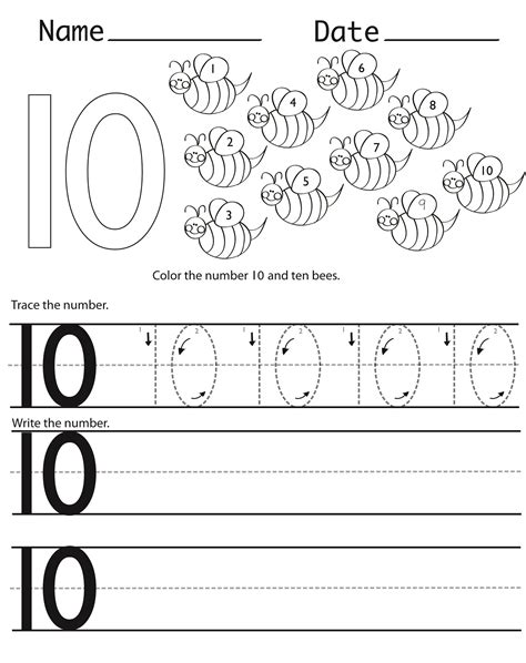 Tracing Numbers | Learning Printable