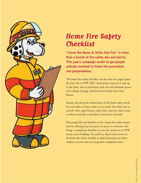 Home Fire Safety Checklist