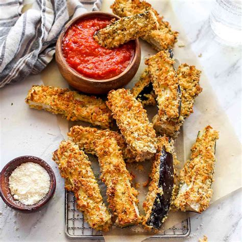 Crispy Eggplant Parmesan Fries