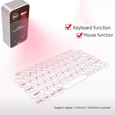 LASERs KEYBOARD PROJECTOR,Virtual Wireless Bluetooth Portable Projection Keyboard For Smart ...