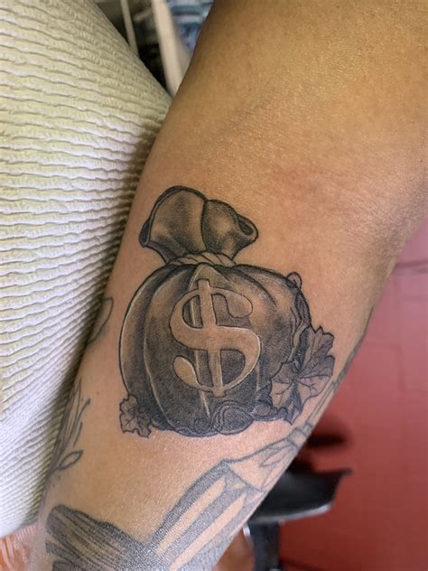 Pumpkin Tattoo | Money bag tattoo, Money tattoo, Pumpkin tattoo