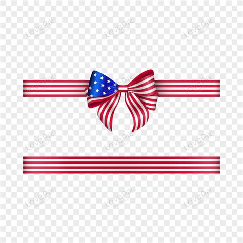 American Flag Ribbon Clipart For Free