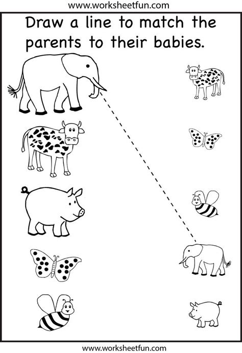 Preschool Matching Printable Worksheet Shape Worksheets For Preschool ...