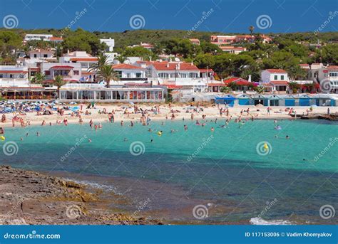 Punta Prima Beach. Minorca, Spain Editorial Photo - Image of islands, town: 117153006