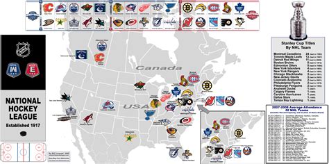 National Hockey League 2008-2009. « billsportsmaps.com