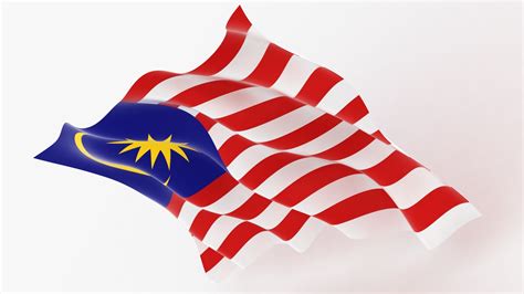 3D Malaysia Flag Animation Model - TurboSquid 1615777