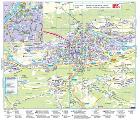 Innsbruck tourist map