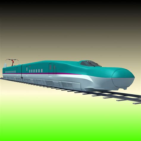 3d model high-speed train shinkansen e5