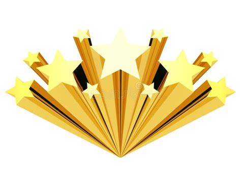 Gold Star Clip Art Isolated On A White Stock Illustration - Image: 20329214