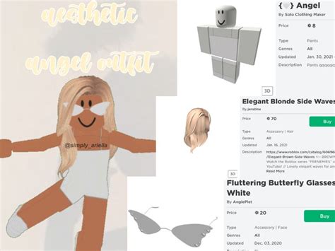 Aesthetic Angel-like outfit under 100 Robux! | Roblox, 20th clothing, Family guy