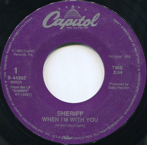 Sheriff – When I'm With You (1989, Allied Pressing, Vinyl) - Discogs