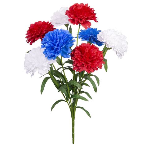 Red White & Blue Carnations - Walmart.com - Walmart.com