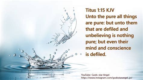 Titus 1:15 KJV | Kjv, Pure products, Mindfulness